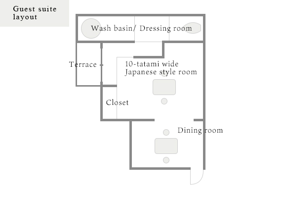 Guest suite layout　奏-Kanade-