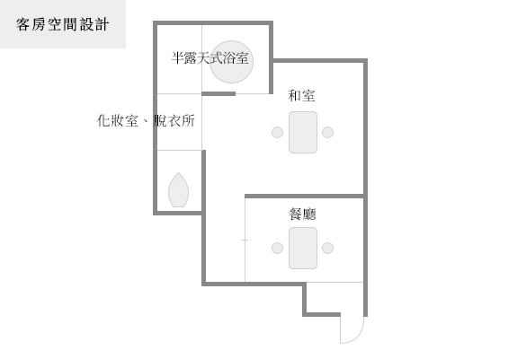 Guest suite layout　粋-Iki-