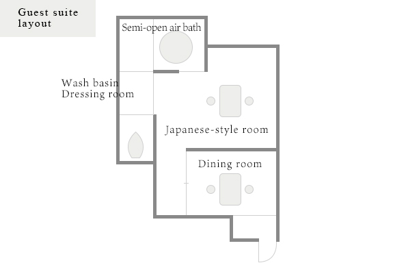 Guest suite layout　粋-Iki-