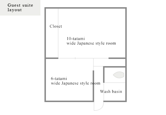 Guest suite layout　謳-Uta-